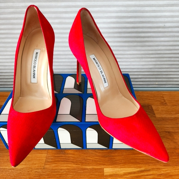 Manolo Blahnik Red Women´s BB105 size 37